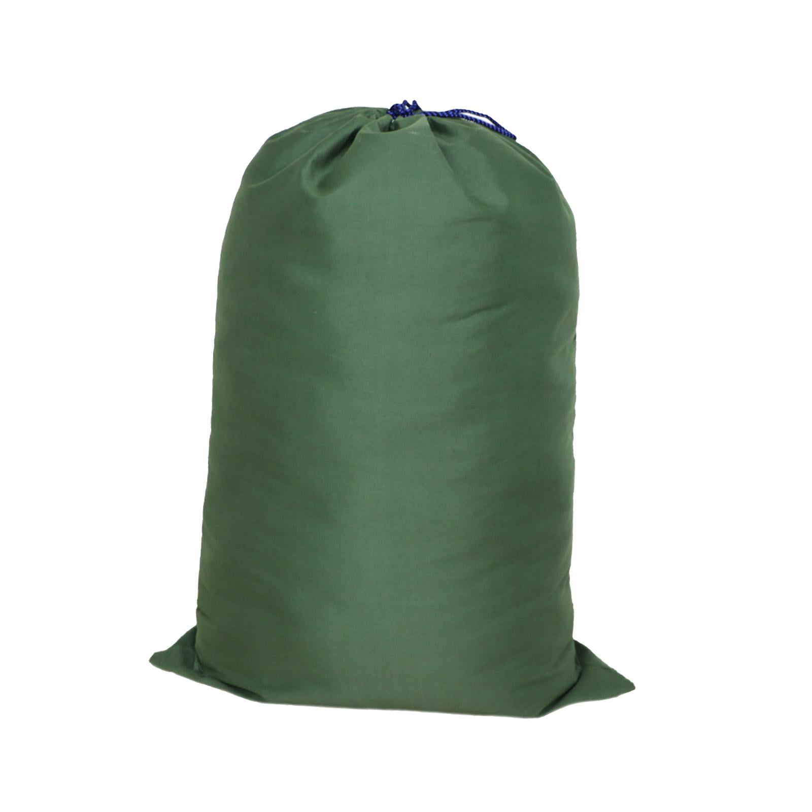 Bolsa De Lavandería Con Cordón Durable Lavable A Máquina Organizador De Ropa Sucia Verde 48Cmx80Cm