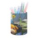 thumbnail image 1 of Pikmin-theme Cylinder Pen Holder Pencil Organizer with Flannel Lining PVC Leather Material Cardboard Base for study work 10*8CM, 1 of 6