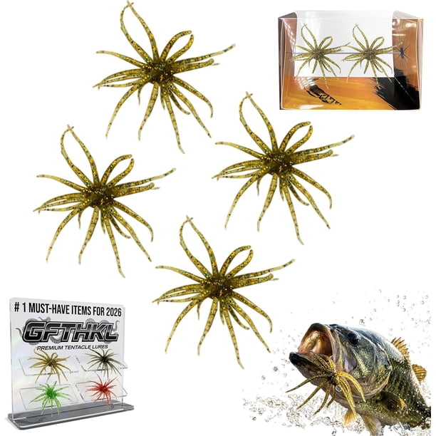 Señuelo criatura tentáculo delicadeza realista hundimiento lento plástico blando pesca lubina