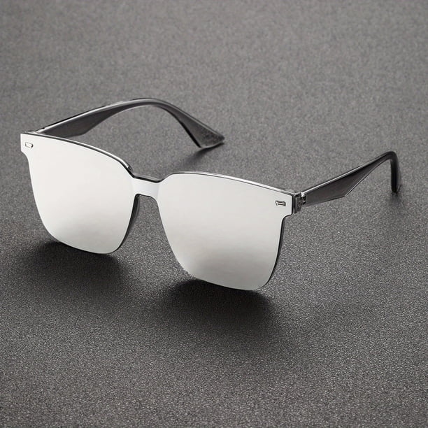 1pc Men's Vintage Oval UV400 Sunglasses Decorative Eyewear For All Seasons