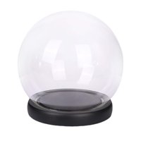 Magideal - Cúpula De Cristal Cloche Con Base, Regalos Del Día De San Valentín, Escaparate De Decoración Para Casa De Muñecas, Tarro De Campana De Mesa Para El , 15Cm