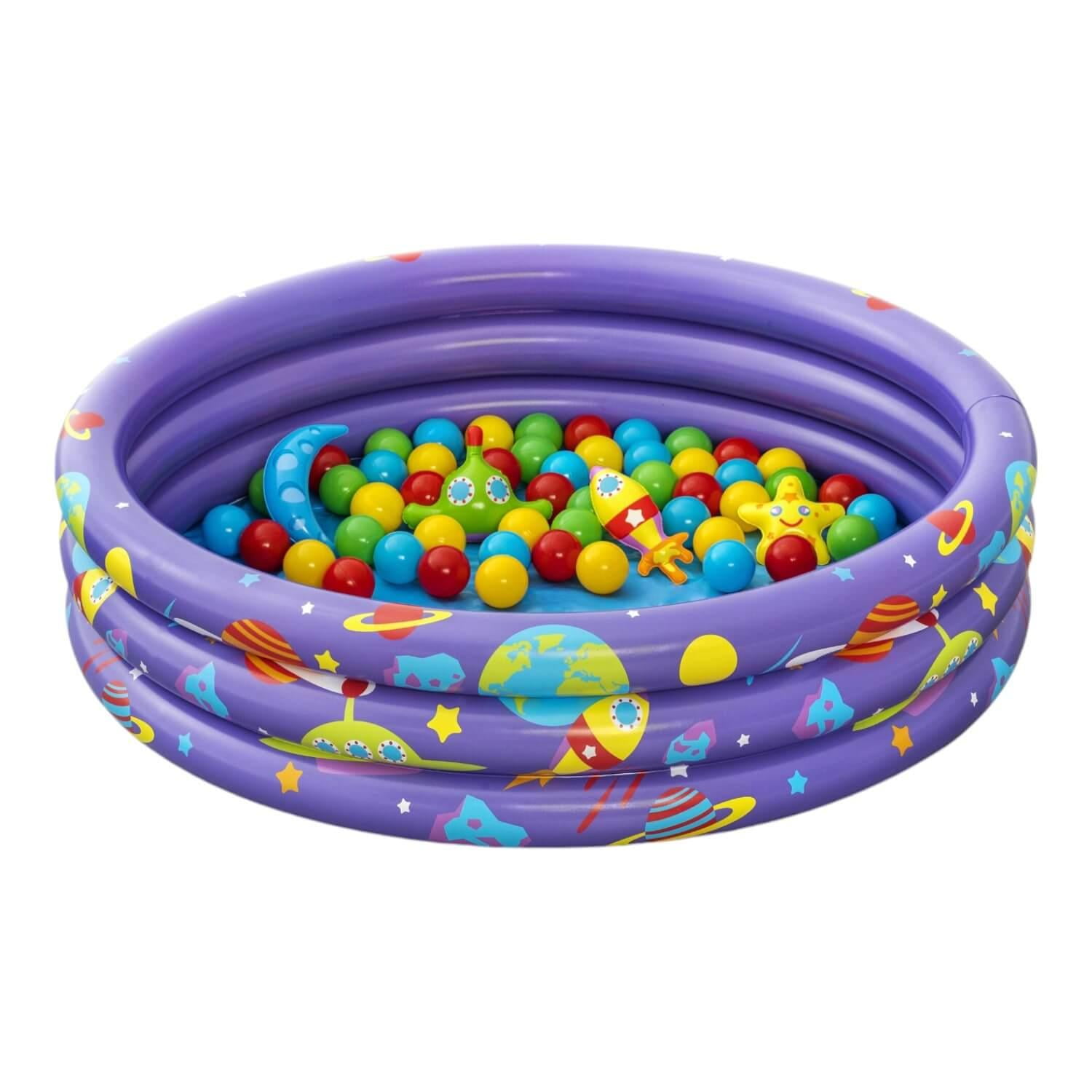 Bestway - Piscina De Pelotas 3 Anillos Intergalactic 102x25 Cm