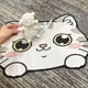 thumbnail image 4 of 1pc, Cute Grey Cat Rug - Non-Slip Bathroom Mat, Washable Doormat, Bedroom/Living Room Decoration, Silicone Mud Floor Mat for Pets - Indoor Cat Pad, Dog Sleeping Pad, 4 of 4