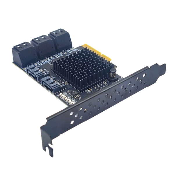 Tarjeta de expansión SATA3.0 PCI E de 4x a 8 puertos, accesorios duraderos, Plug and Play, interfaz 4x 8x 16x para admitir discos duros de interfaz