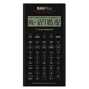 Calculadora Financiera Avanzada Profesional Texas Instruments Ba Ii Plus
