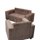thumbnail image 3 of Juego De Living Felpa Chocolate, 3 of 3