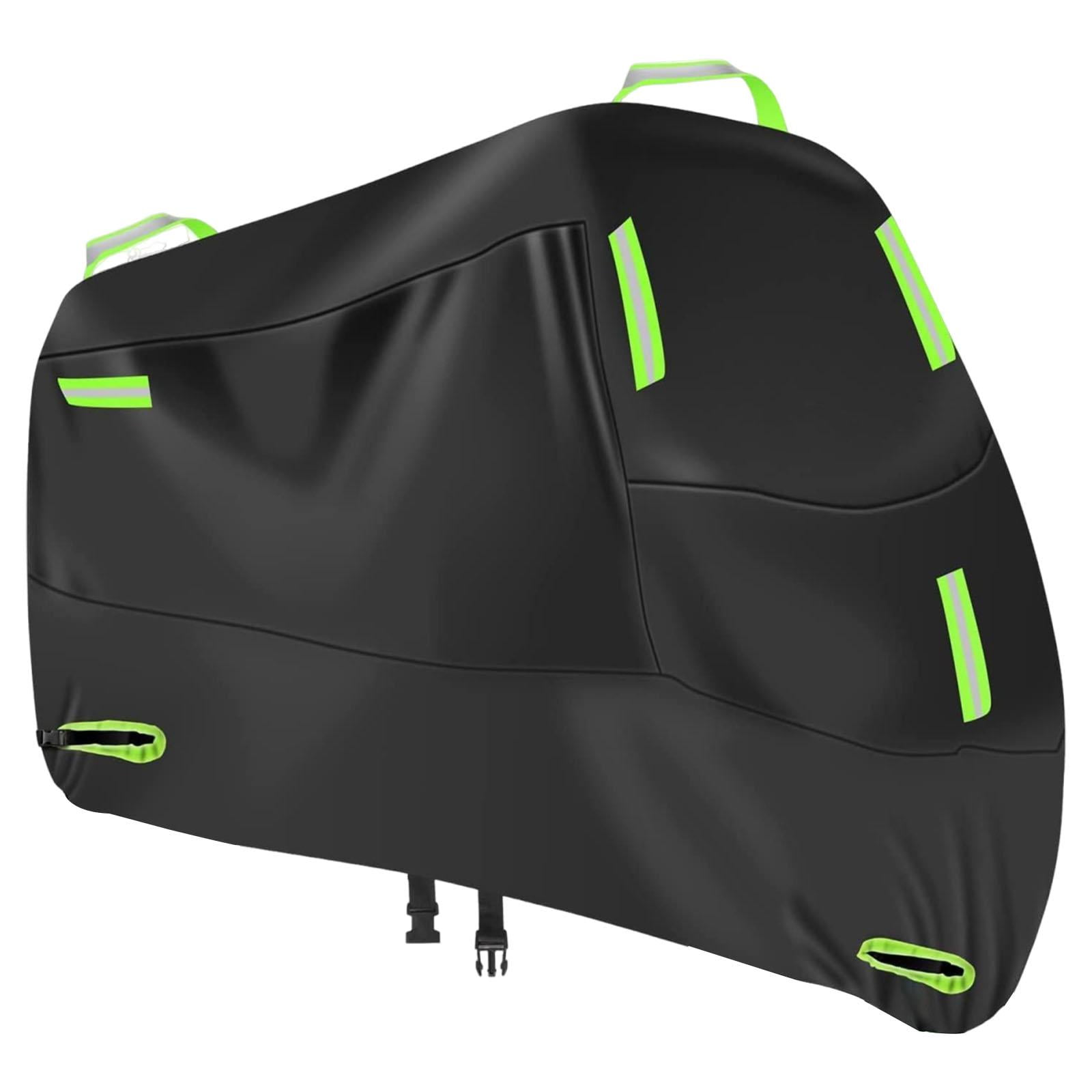 Magideal - Funda Impermeable Para Motocicleta Oxford 210d, Resistente, Fácil De Instalar, Con Dobladillo Cortavientos, Diseño Profesional Con Bandas Reflectantes Talla L