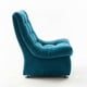 thumbnail image 2 of Sofa Descanso Curvo Turquesa Felpa, 2 of 2