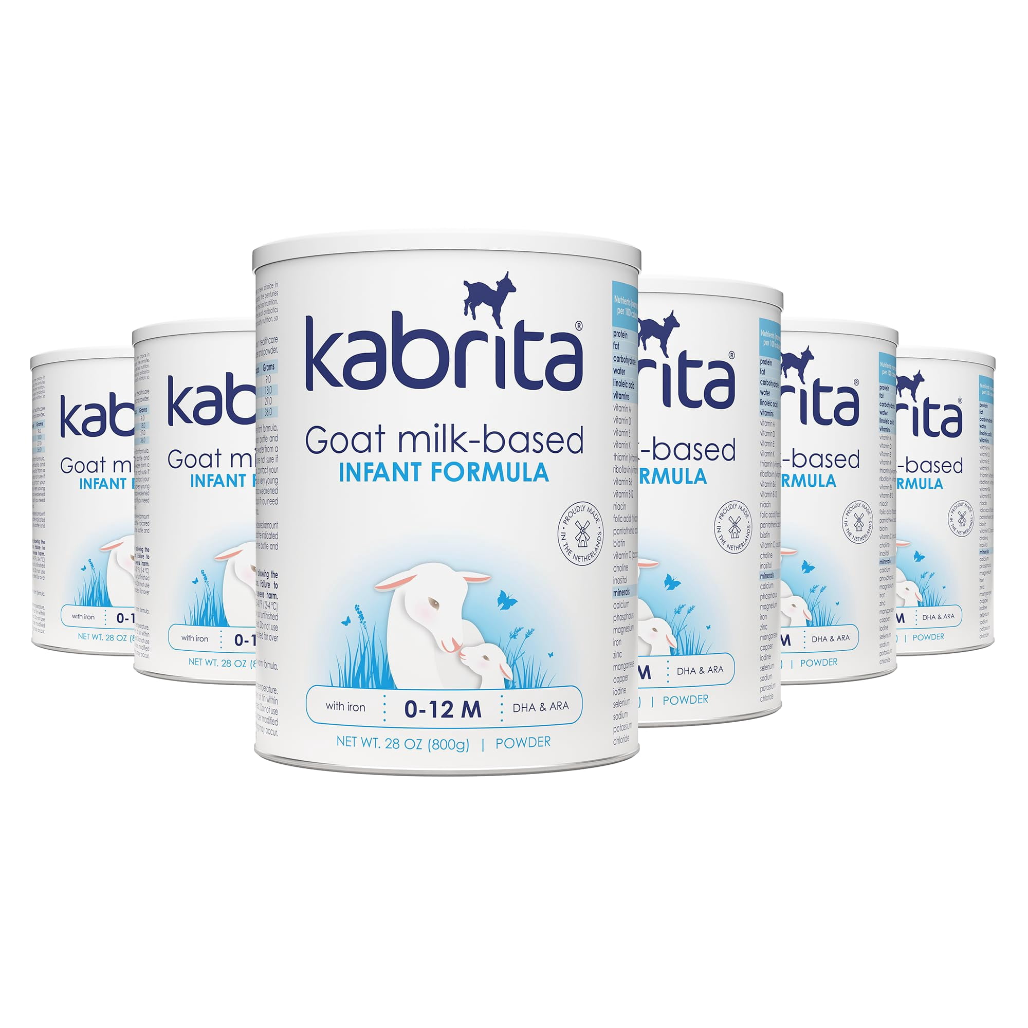 Fórmula Infantil Kabrita 828 Ml Paquete De 6 0-12 Meses
