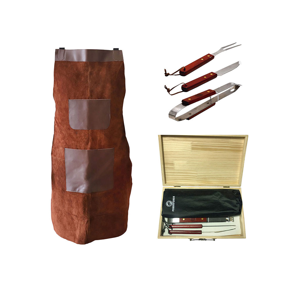 Power Force - Set Parrillero Con Mandil De Cuero / El Secreto Del Parrillero