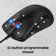 thumbnail image 3 of Mouse Gamer De Juego Hyperx Pulsefire Raid Negro, 3 of 9