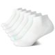 thumbnail image 1 of Calcetines Reebok Quarter Cut para mujer, paquete de 6, blancos, tallas 4-10, 1 of 7