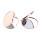thumbnail image 1 of Espejo Plegable De Maquillaje Lateral Doble Corazón De Oro Rosa / Espejos Redondos De Bolsillo De Viaje, 1 of 5
