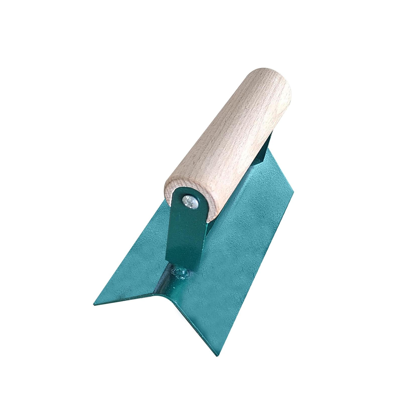 Ioensy - Paleta De Esquinas Portátil Práctica Y Práctica Herramienta Para Esquinas De Paneles De Yeso Para Hormigón, Esquina Exterior De 150 Mm, Color Verde