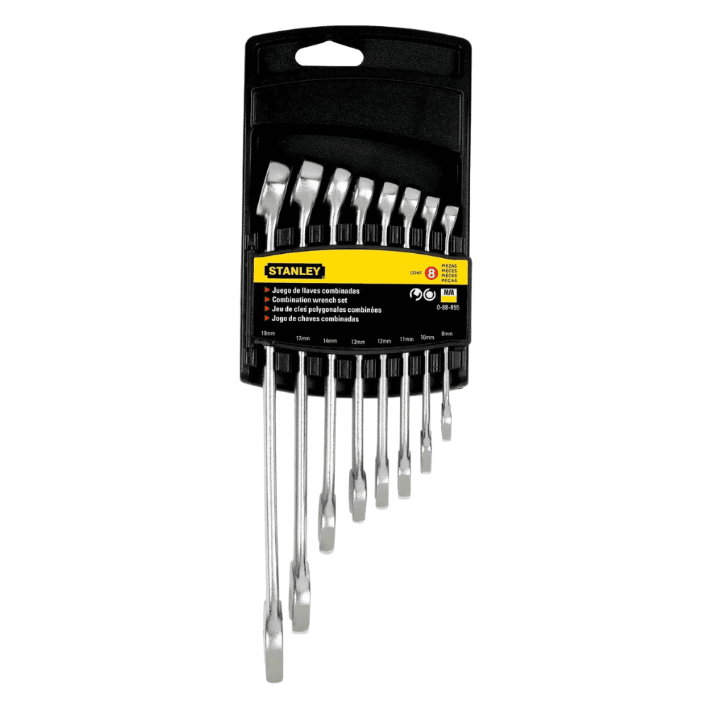 Juego 8 Llaves Combinadas Métricas Stanley 88855