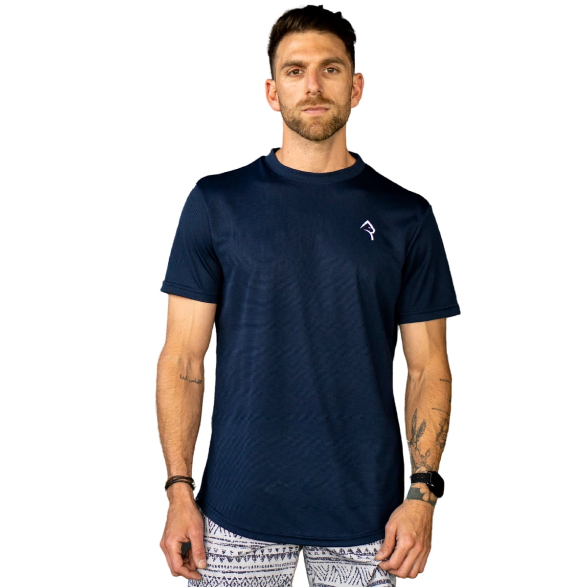 Polera Manga Corta Light And Dry Azul Konko