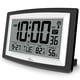 thumbnail image 1 of Reloj atómico Wallarge con pantalla de temperatura y humedad, 1 of 6