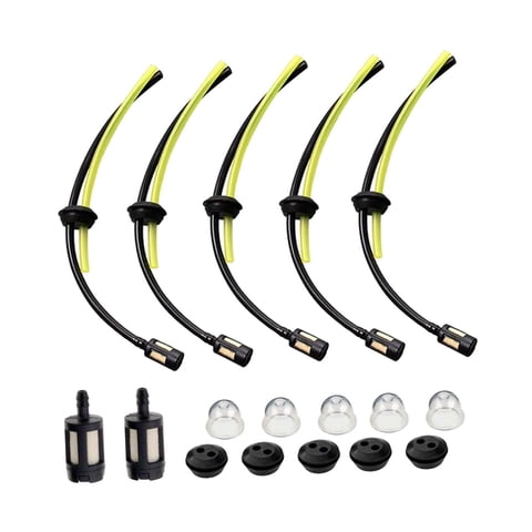 Magideal - 17 Mangueras De Combustible Con Filtro, Repuestos Con Ojales De Sellado Para Tanque, Mangueras De Combustible Para Cortasetos, Herramientas Eléctricas