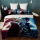 thumbnail image 1 of Game Fans Animal Print Lion Horse Cat Quilt Duvet Cover Set Home Textiles3-Piece Bedding Set, 1 of 5
