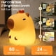 thumbnail image 4 of Lámpara nocturna FAMIDUO Tangerine Capybara LED Squishy recargable, 4 of 6