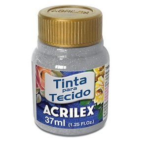 Acrilex - Pintura Genero Glitter 37 Ml Plateado