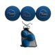 thumbnail image 1 of Pelotas de mano AHSR PRODUCTS 5 cm Azul 3 unidades con bolsa, 1 of 2