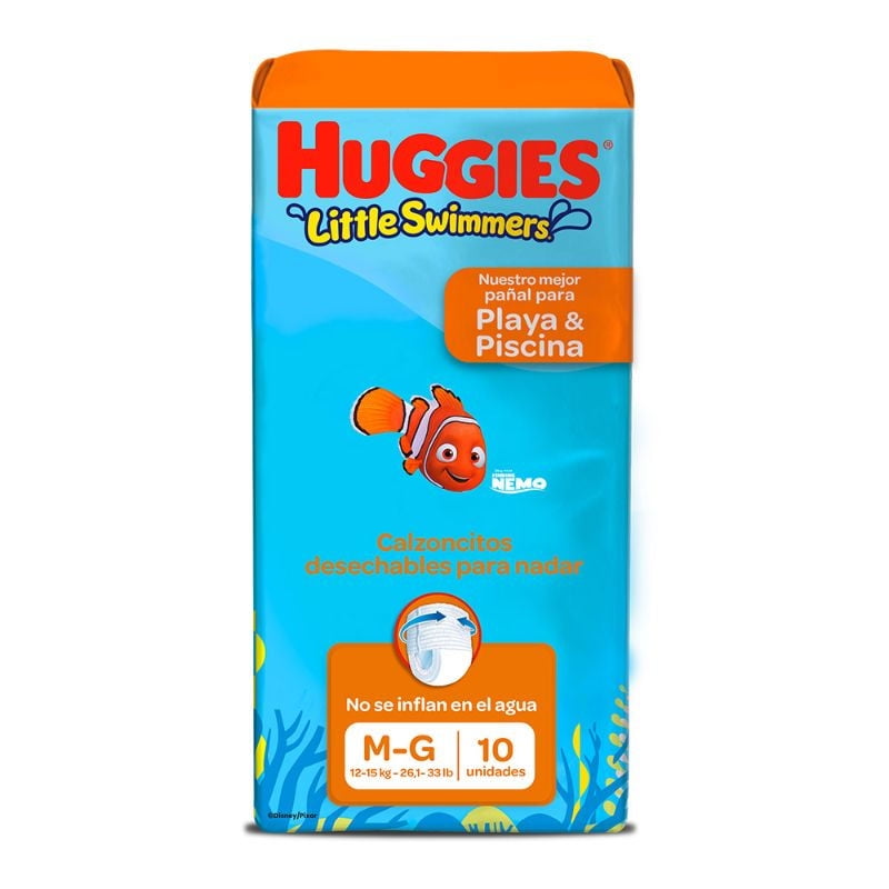 Huggies - Panal Little Swimmers M/G 10Un
