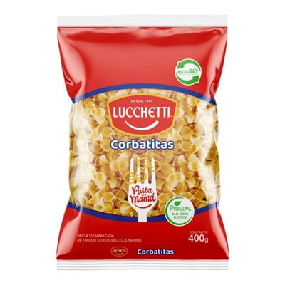Fideo Pasta Corbatitas N°83 Bolsa 400 G Lucchetti
