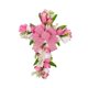 thumbnail image 1 of Artificial Tulip Flower Wreath Garland Hanger Corona De Pascua Puerta Delantera Boquillo Rosa, 1 of 5