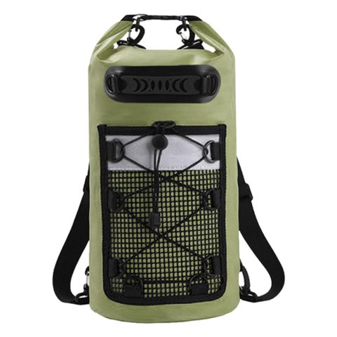 Magideal - Bolsa Seca Impermeable Almacenamiento Cómodo Con Asa Transporte Práctico Pvc Protege La Ropa Electrónica Adecuado Para Navegación Pesca Embarcaciones Verde