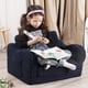 thumbnail image 2 of Sillas Para Niños Sofá Sherpa Suave 2 En 1 Para Niños Pequeños Azul Oscuro, 2 of 6