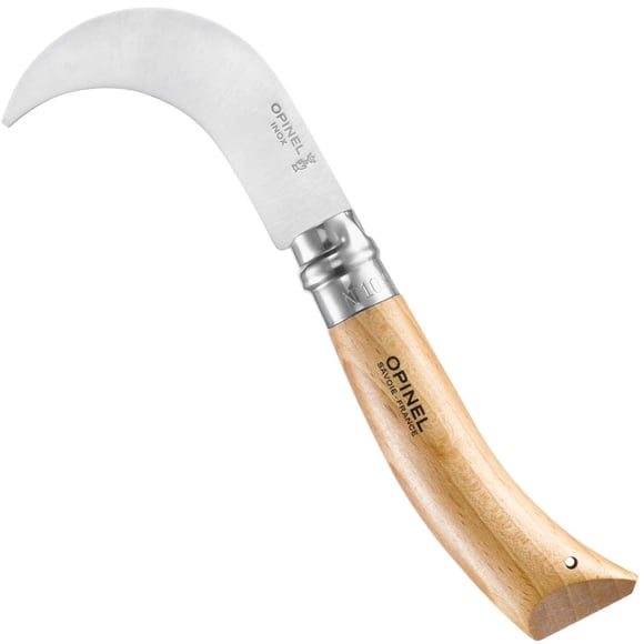 Cuchillo de podar plegable Opinel Nº 10 de acero inoxidable