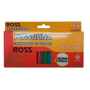 Plasticina 12 Unidades 12 Colores Triangular Ross