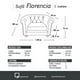 thumbnail image 4 of Sofa Florencia 1C Lino Blanco, 4 of 4