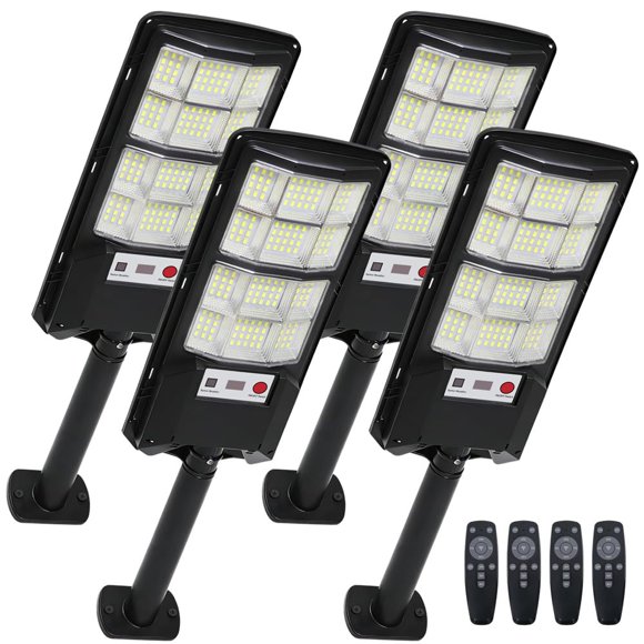 Luminarias solares de calle Cenfmltd – Pack de 4 con sensor de movimiento IP67
