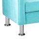 thumbnail image 4 of Sofa New Retro 3 Cuerpos Felpa 12 Turquesa, 4 of 5