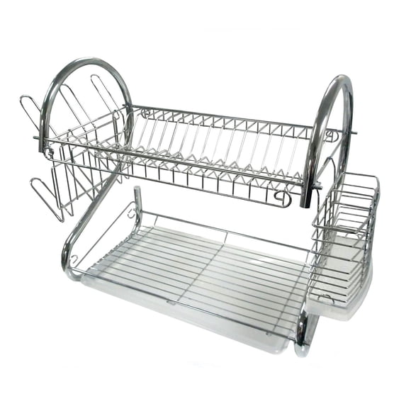 Escurridor de platos Better Chef de acero cromado de 56 cm con soporte para tazas