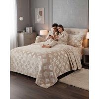 Mylhogar - Sabanas Polar Plush Plaza Y Media Termicas Invierno Ultra Suave