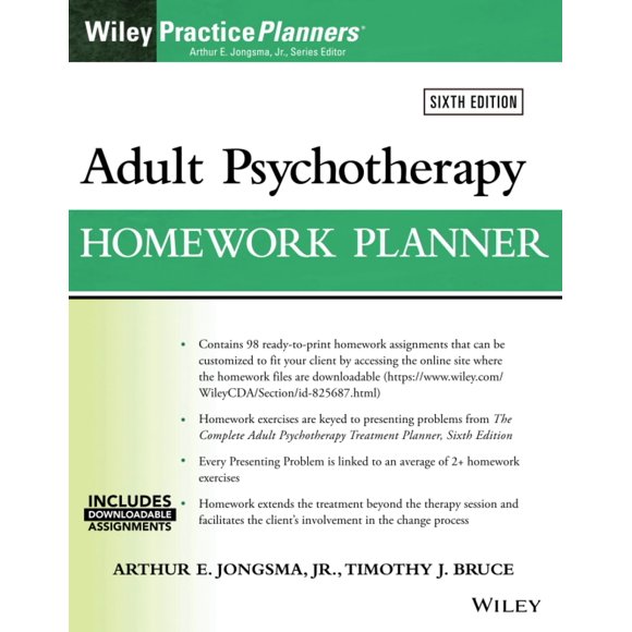 Libro Wiley Planificador de Tareas de Psicoterapia para Adultos, 6ª Edición