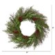 thumbnail image 2 of Corona artificial Nearly Natural de cedro y ruscus de 50 cm con bayas, 2 of 4