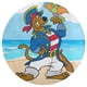 thumbnail image 3 of Scooby Doo Piratas Alfombra Redonda de Felpa Coral, Antideslizante, No Desprende Pelusas, Lavable y Duradera para Salón, Dormitorio y Habitación de Niños 60cm, 3 of 6