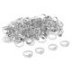 thumbnail image 3 of 100 piezas ajustable anillo en blanco cabujón bisel base ajustes bandeja plata, 3 of 5