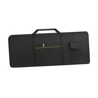 Magideal - Funda Para Teclado De 61 Teclas, Funda Para Piano Electrónico, Funda Portátil Para Teclado De Piano, Accesorios Para Estudios De Música, Pedales De Gi Con Franja Amarilla