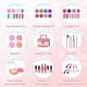 thumbnail image 2 of Set de maquillaje PERRYHOME Kids Frozen Pink 56 piezas para niñas de 3 a 12 años, 2 of 7