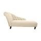 thumbnail image 1 of Chaise Longue Izquierdo Felpa Beige, 1 of 2