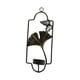 thumbnail image 2 of Candelero Montado En La Pared De Hierro Candelero Decoración Para El Hogar Ginkgo Negro, 2 of 5