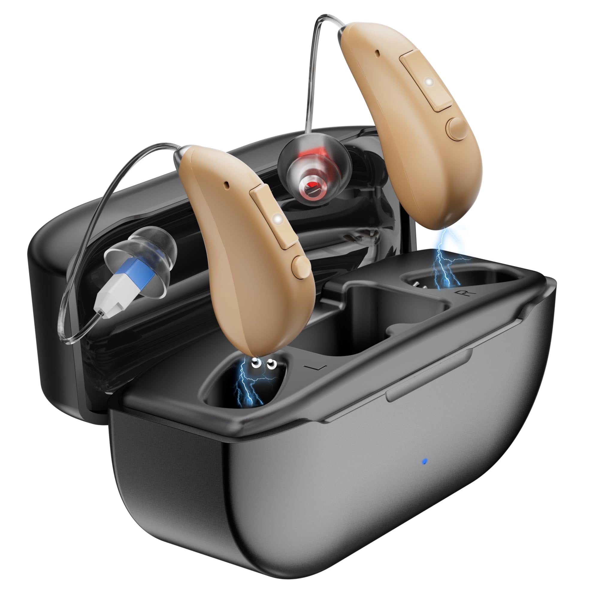 Audífonos Recargables Wlu Ufo8 Con Cancelación De Ruido, Color Beige