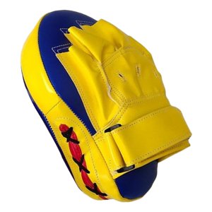 Ioensy - Boxing Strike Curved Thai Pad Mma Focus Mitts Muay Thai Pads Amarillo Azul