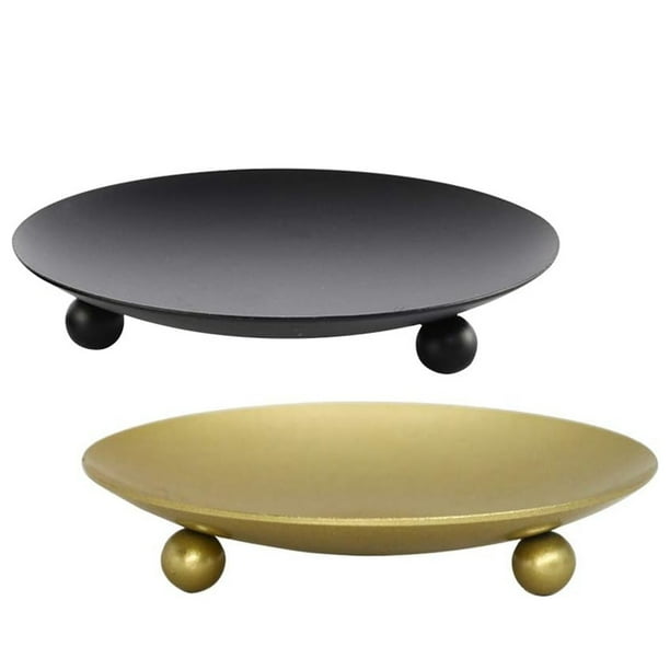 2 juegos de portavelas de hierro, portavelas decorativo de hierro, pedestal para velas, portavelas para velas