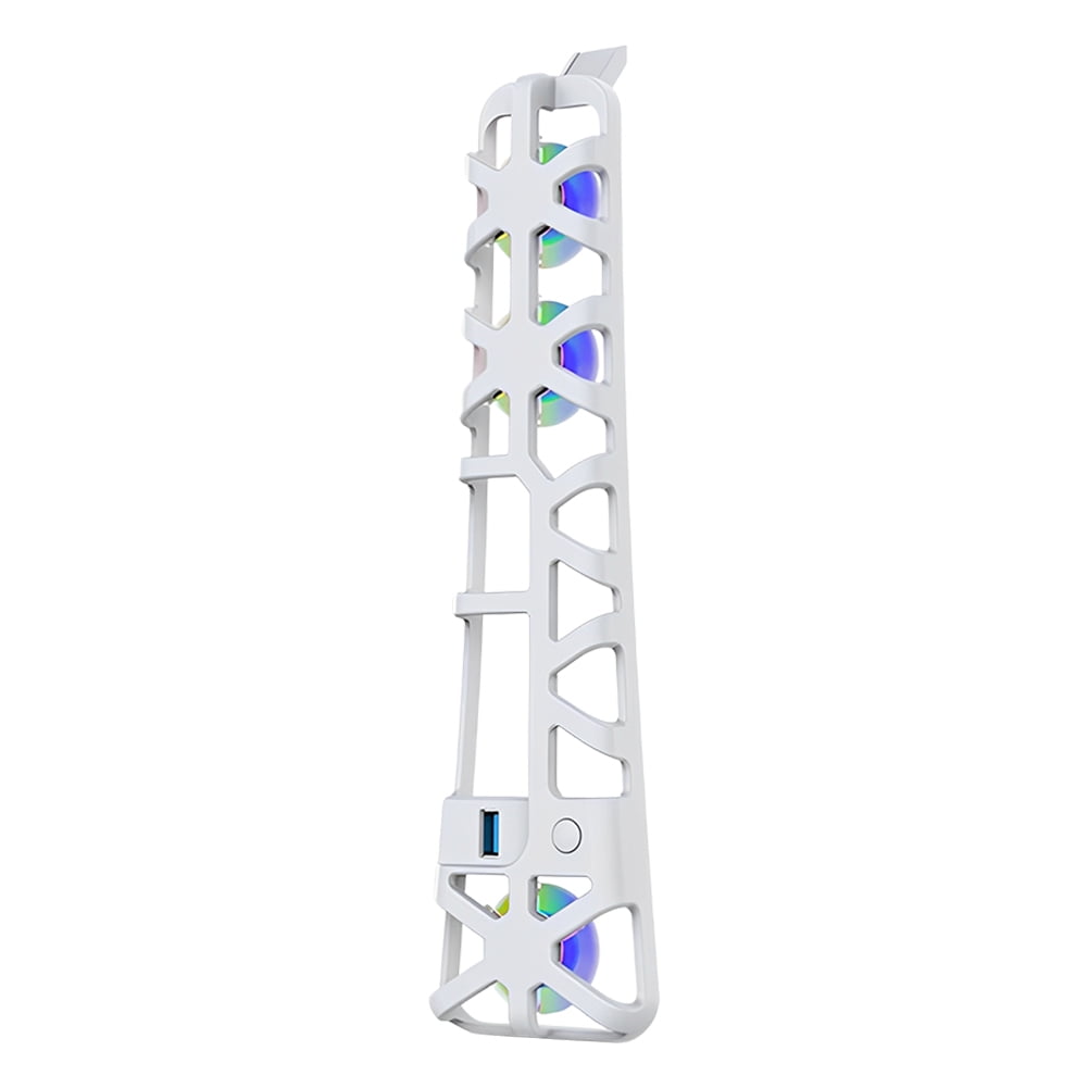 Genérico - Ventilador Con Control De Temperatura, Iluminación Rgb Y Puerto Usb 3.0 Compatible Con Playstation 5 Pro-blanco